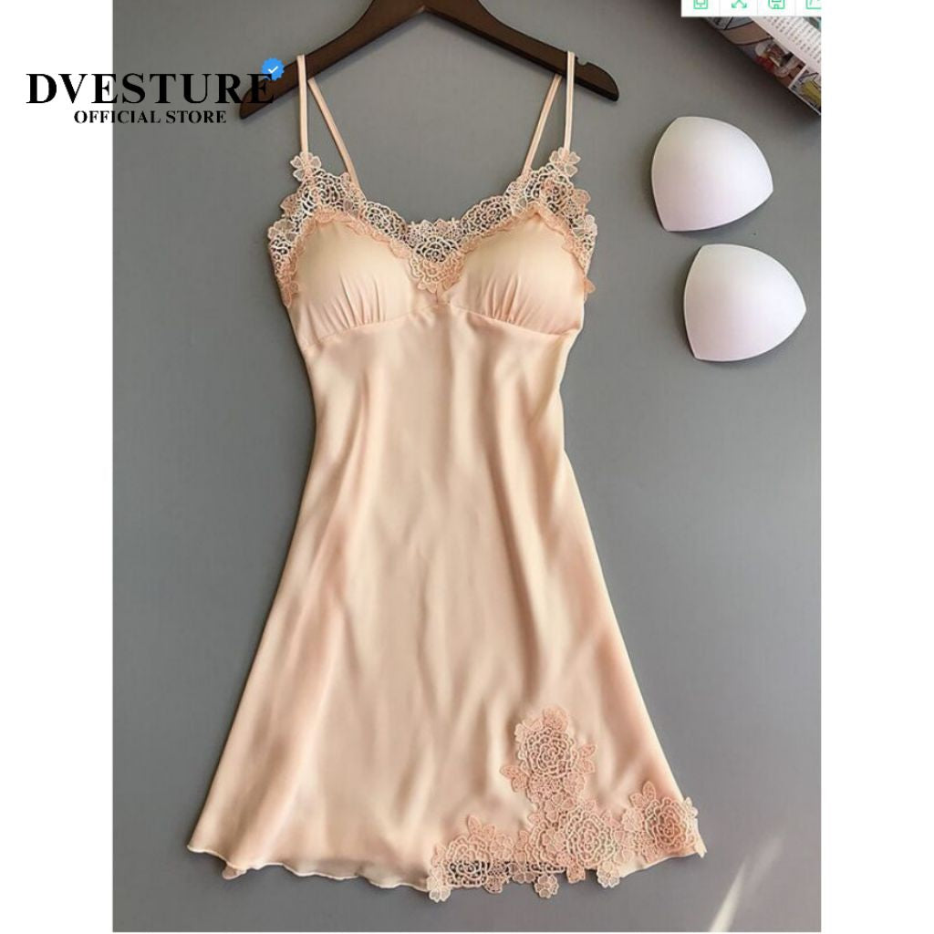 Pekanbaru Lingerie Dress Set D-03 Plus Busa Dada Baju Tidur Dinas Wanita Dewasa