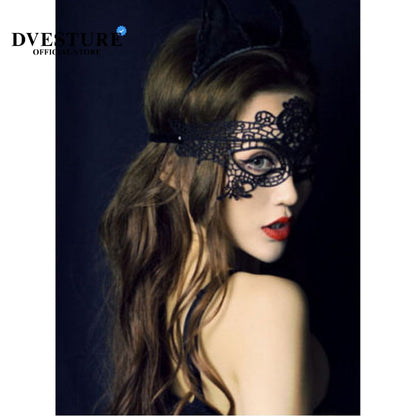 Pekanbaru Topeng Wanita Cantik Set T-1 Hitam Dan Putih