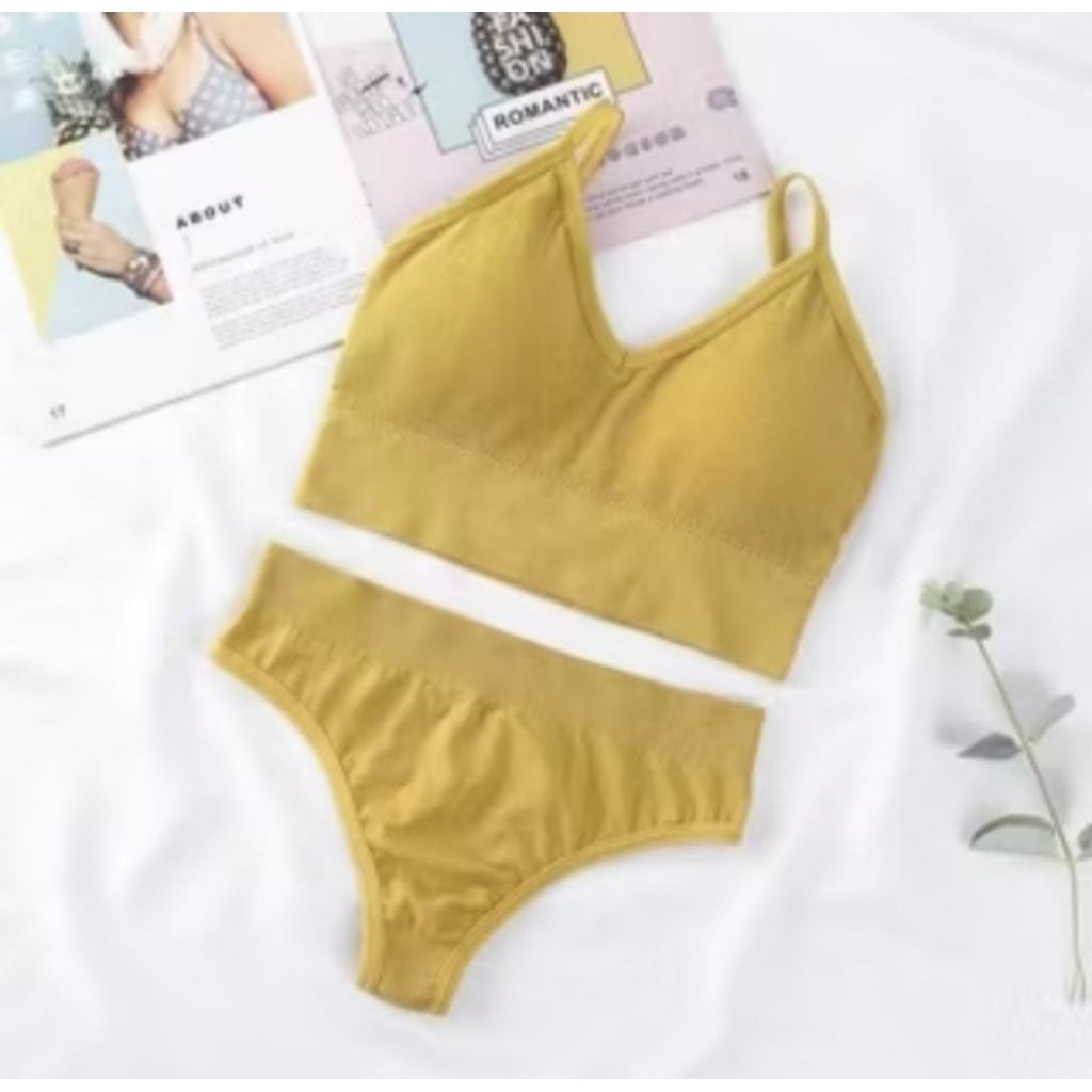Pekanbaru Pakaian Wanita Sport Bra Set