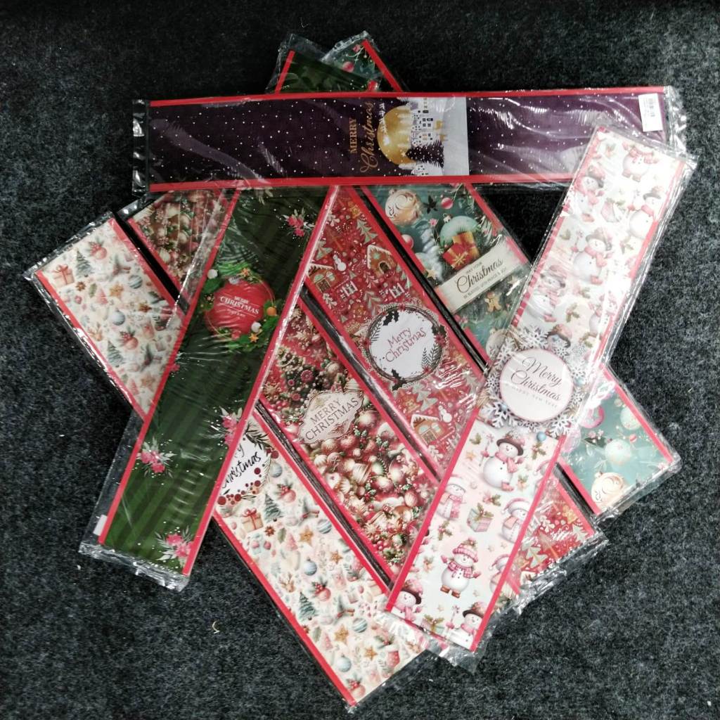 Pekanbaru Christmas Paper Belt / Pita Kertas Natal 48X 8.5 Cm Per Pack