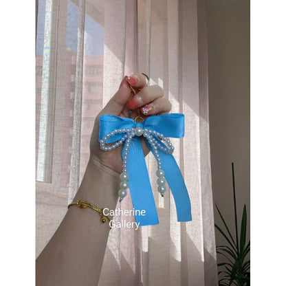Pekanbaru Gantungan Kunci Pita Mutiara Cherlyn / gantungam tas wanita
