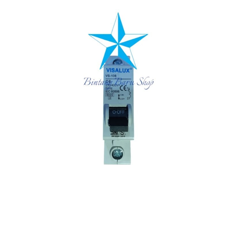 Pekanbaru Mcb Visalux 1 Phase  2A 4A 6A 10A 16A 20A 25A 32A