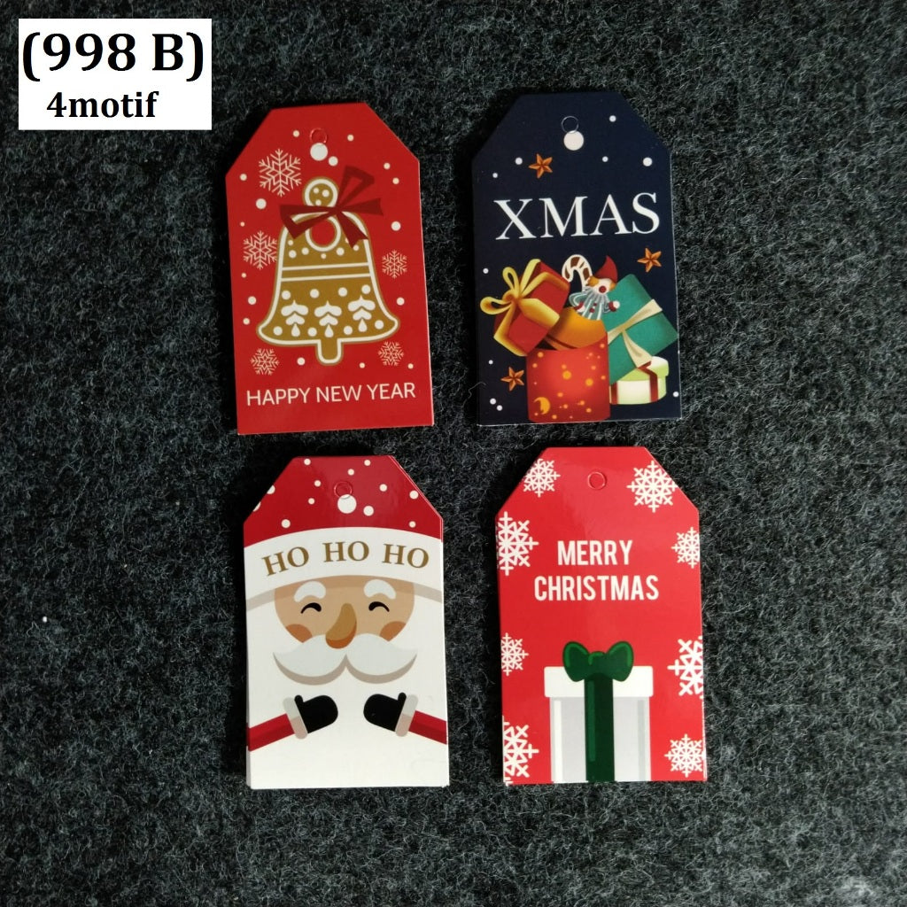 Pekanbaru Christmas Hang Tag / Tag Natal Berbagai Motif Per Pack