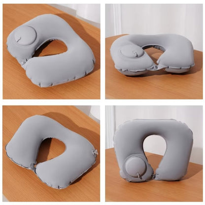 Pekanbaru Bantal Leher Angin Pompa Otomatis / Traveling Inflatable Neck