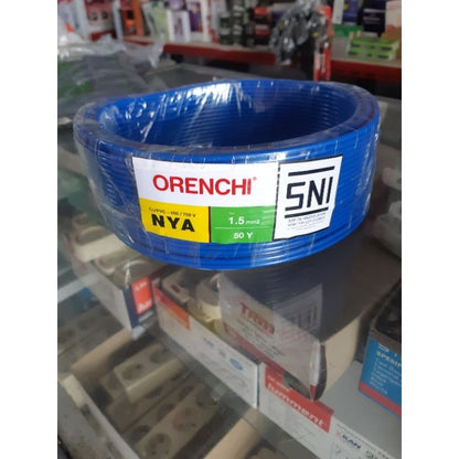 Pekanbaru Kabel Nya Orenchi 1,5Mm Dan 2,5Mm 50Yards / Kabel Instalasi / Kabel Listrik / Kabel Tunggal Orenchi Sni
