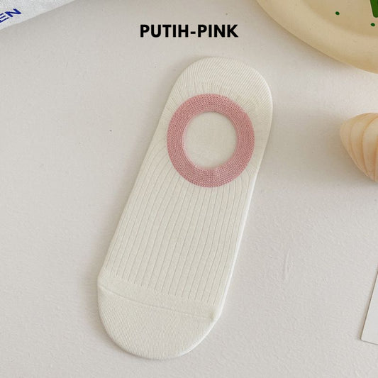 Pekanbaru Kaos Kaki Pendek Polos Warna Warni Lucu Unik Motif Plain Two Tone Berkualitas Korean