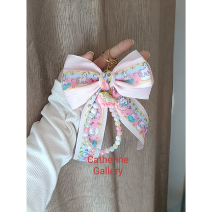 Pekanbaru Hanya 3 Hari Diskon Khusus : Gantungan Tas wanita  Pita Mutiara Clarice Cantik/keychain