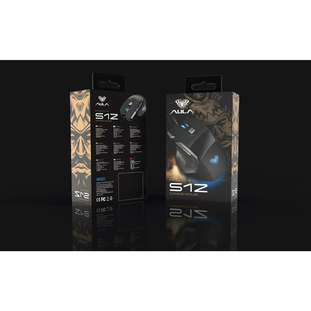 Pekanbaru Mouse Gaming Aula S12 Black