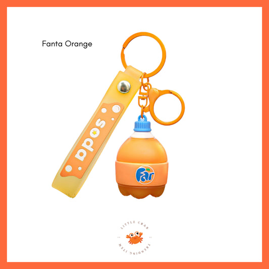 Pekanbaru Gantungan Kunci Botol Soda Gemoy Gendut Cola Keychain Aesthetic Sprite Fanta Pepsi
