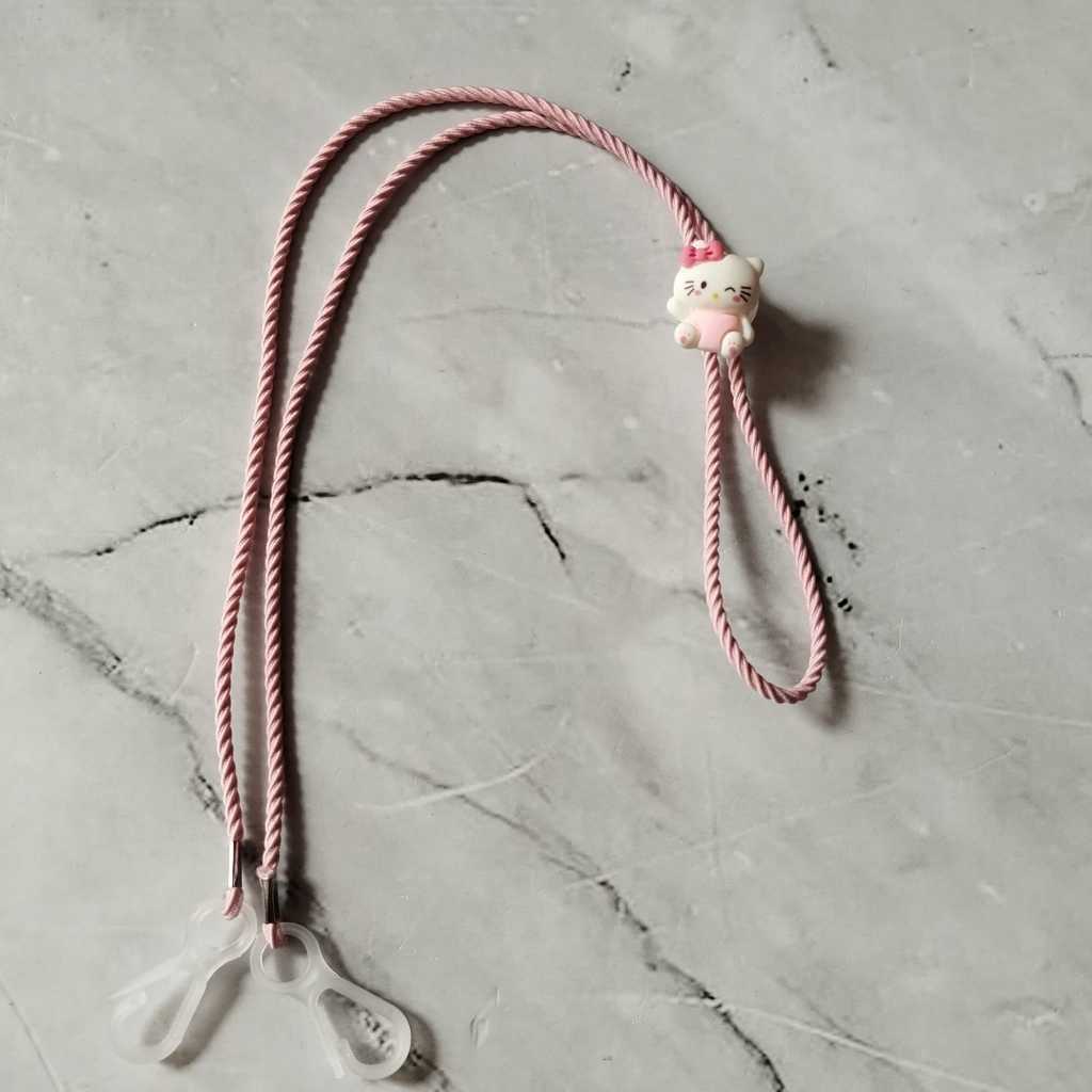 Pekanbaru [YL] Strap Masker 2 in 1/ Kalung Masker / Kalung Gantungan Masker Multifungsi Bisa dipakai utk Hijab / Strap Masker Pita/Kalung Masker Hijab 2 in 1 Stap Masker Elastis Konektor Masker Boba