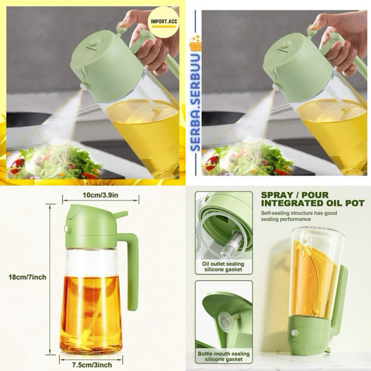 Pekanbaru (BOTOL MINYAK SPRAY) Oil Botol Kaca Spray Wadah Minyak Serbaguna Semprot Glass Oil Bottle