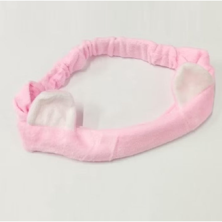 Pekanbaru HR- Bandana Bando Korea Import Headband Kain Karet Motif Kuping Kucing Telinga Kelinci Kepala Rambut