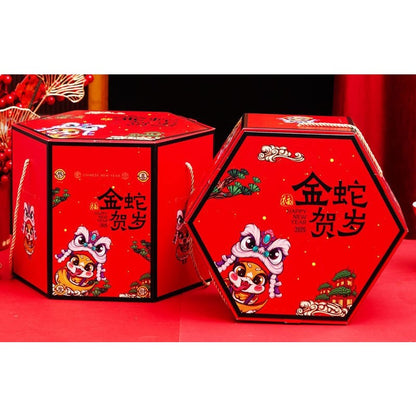 Pekanbaru Cny Hampers Box / Kotak Hampers Imlek She Handle Gold E-Flute