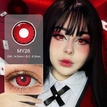 Pekanbaru Softlens Cosplay, Koleksi Lensa Seni Gotik, Diameter: 14.50Mm Anime Hantu
