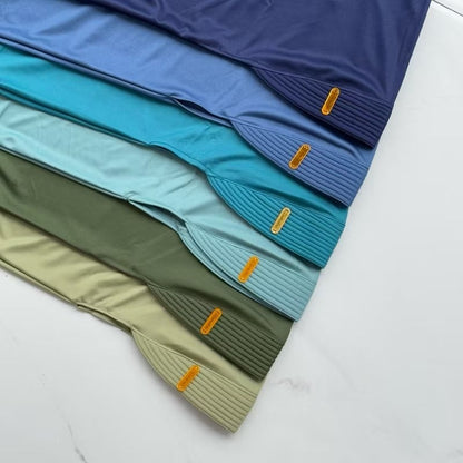 Pekanbaru Hijab Bergo Jersey Hamidah / Bergo Jersey Menutup Dada / Hijab Instan Jersey