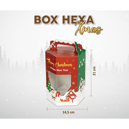Pekanbaru Christmas Hampers Box / Kotak Hampers Natal Hexa