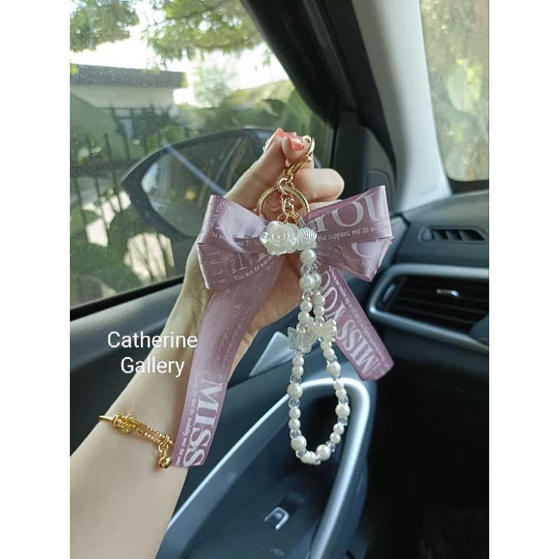 Pekanbaru Gantungan Kunci Pita Mutiara Jamie