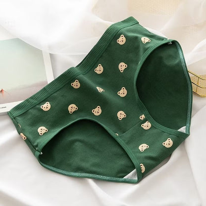 Pekanbaru Celana Dalam Wanita Motif Strawberry Fashion Jepang Crotch Mid Waist