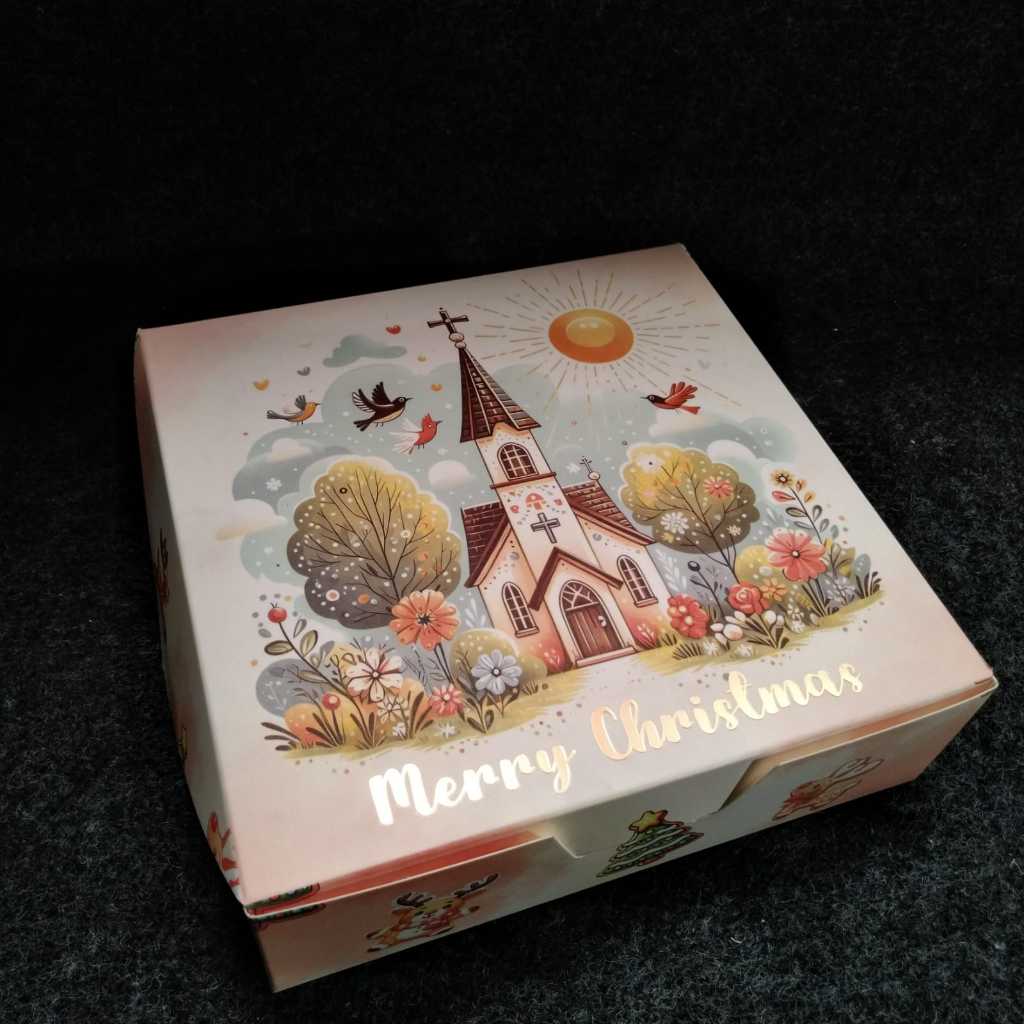 Pekanbaru Christmas Hampers Box / Kotak Hampers Natal Persegi Kylie Crystal-7 & 9.