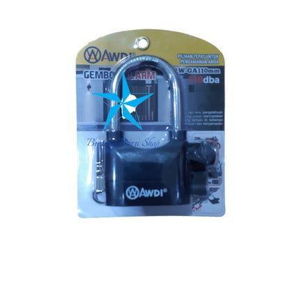Pekanbaru Gembok Alarm / Gembok Pagar / Gembok Motor / Gembok Pintu  80Mm Dan 110Mm