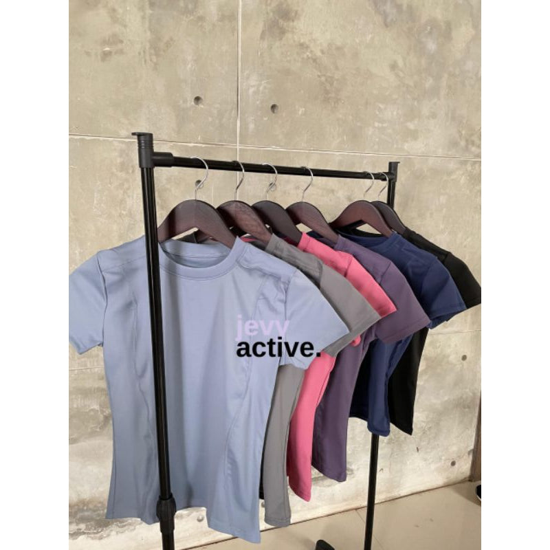 Pekanbaru JevyActive - WM001SS - Aiko Top - Baju Olahraga Wanita - Baju Lengan Pendek