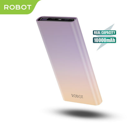 Pekanbaru Robot Power Bank Rt11 10000Mah 20W Pd Qc 3.0 Fast Charge Android / Iphone