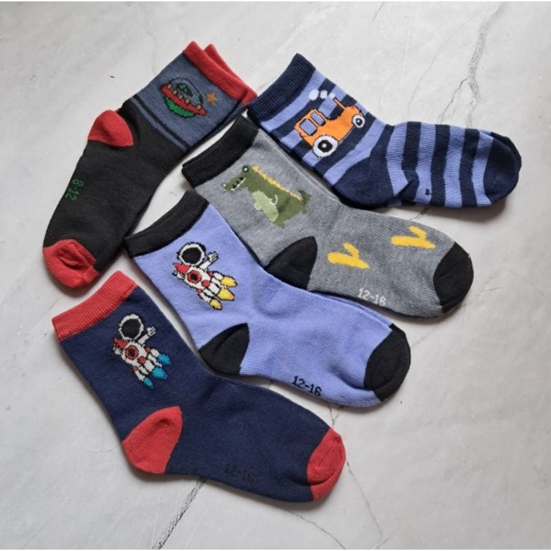 Pekanbaru Kaos Kaki Anak Motif Karakter Lucu PAUD, TK dan SD laki-laki, perempuan bahan bagus