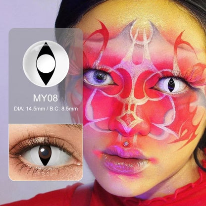 Pekanbaru Softlens Cosplay, Koleksi Lensa Seni Gotik, Diameter: 14.50Mm Anime Hantu