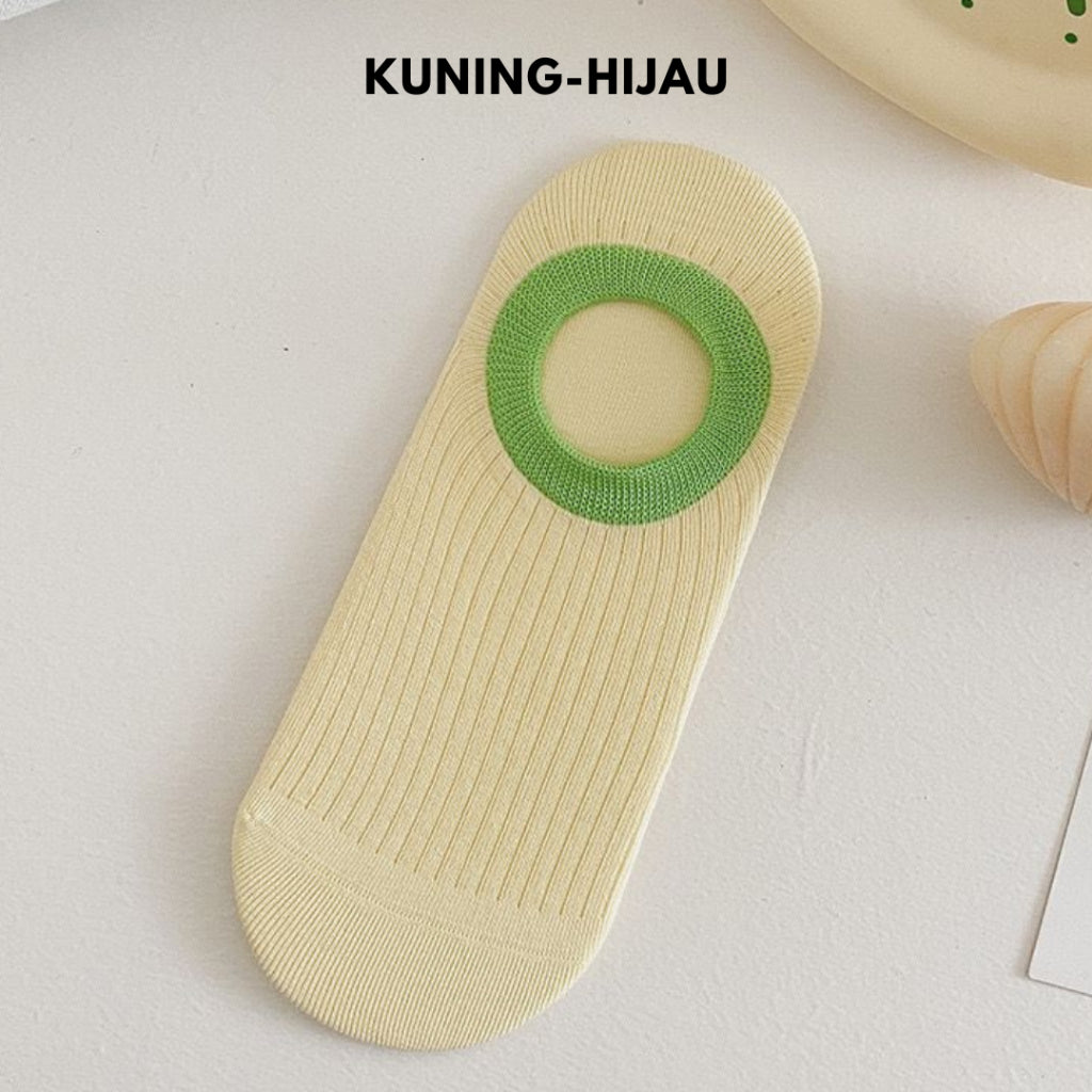 Pekanbaru Kaos Kaki Pendek Polos Warna Warni Lucu Unik Motif Plain Two Tone Berkualitas Korean