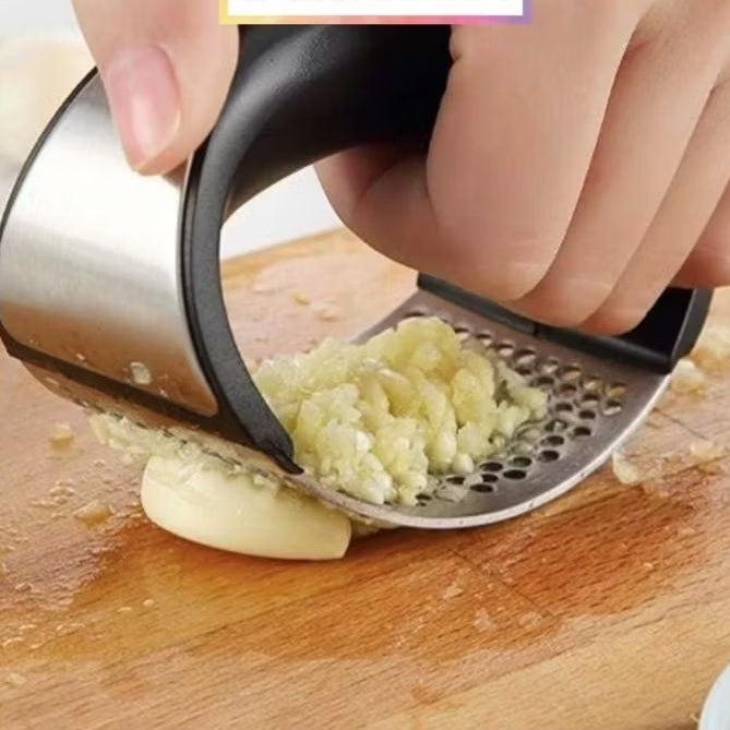 Pekanbaru Garlic Presser Alat Penghancur Bawang Putih Stainless Parutan