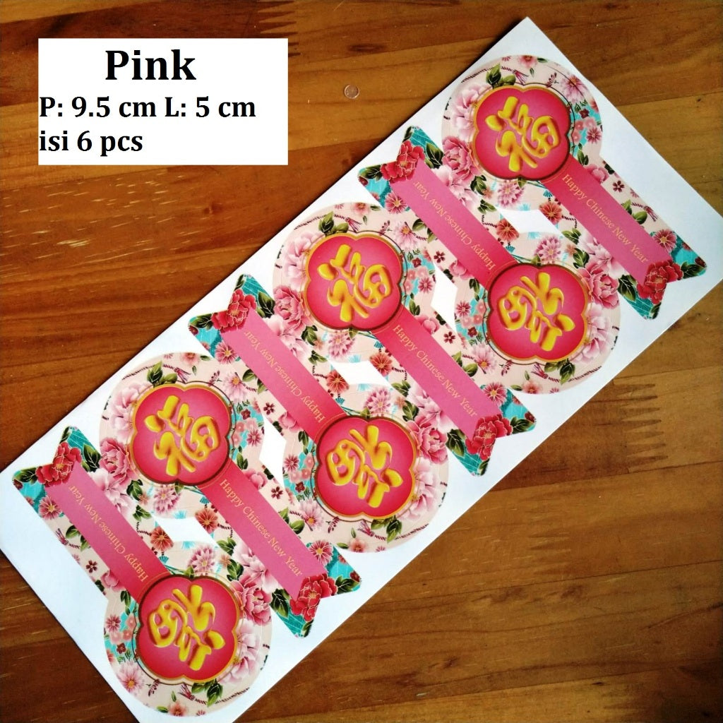 Pekanbaru Sticker Imlek / Cny Lembaran Berbagai Ukuran