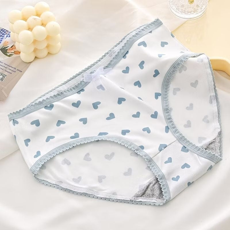 Pekanbaru Celana Dalam Wanita Motif Strawberry Fashion Jepang Crotch Mid Waist