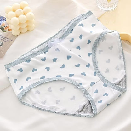 Pekanbaru Celana Dalam Wanita Motif Strawberry Fashion Jepang Crotch Mid Waist