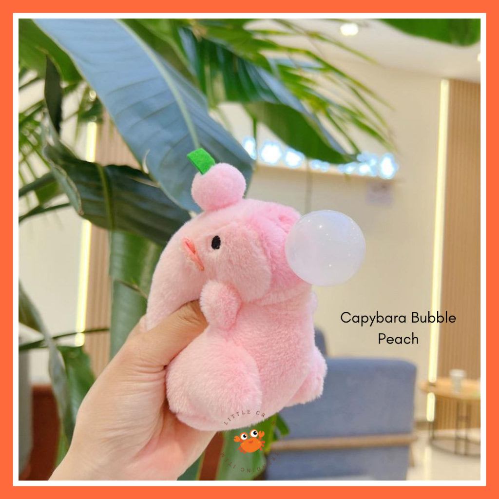 Pekanbaru Gantungan Kunci Boneka Capybara Mini Unik Keychain Plush Doll Beruang Gemoy