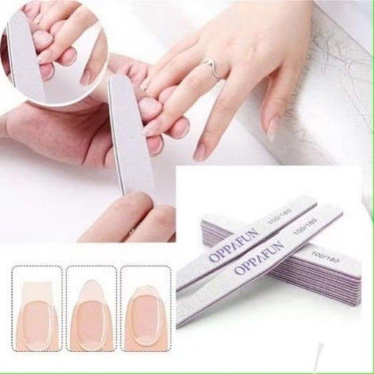 Pekanbaru Oppafun 100/180 Kikir Kuku Kasar 2 Sisi Buffer Nail File Diamond Amplas Opi