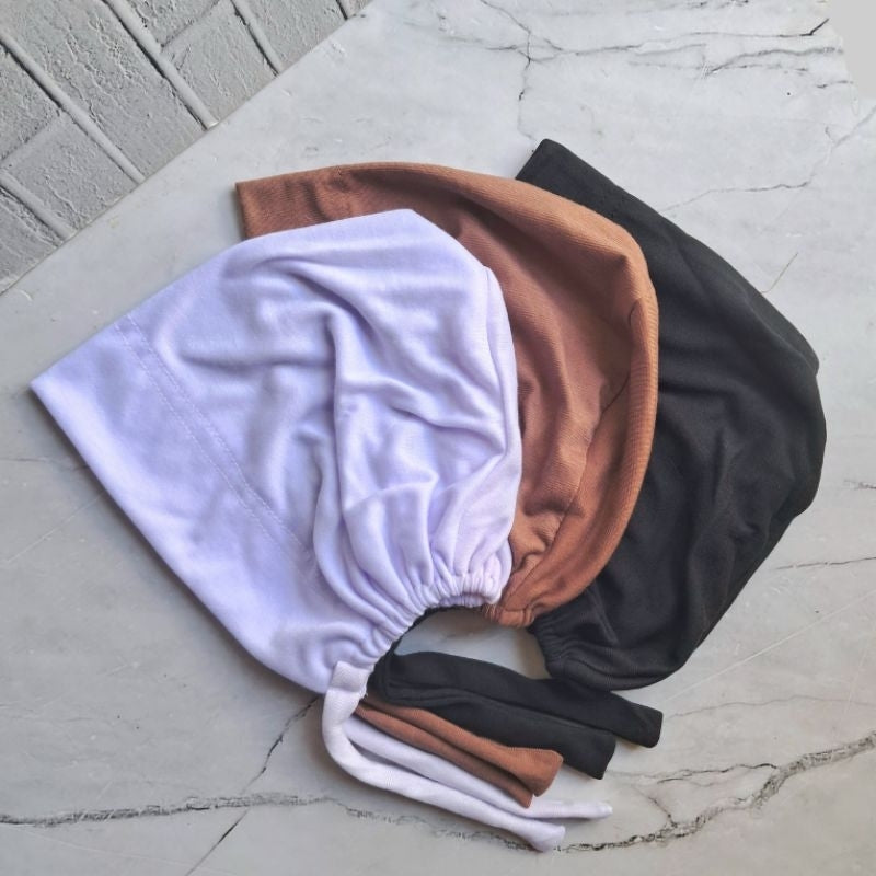 Pekanbaru Ciput Turki Kaos Rayon (Inner Basic Turkey) TALI DUA BELAKANG