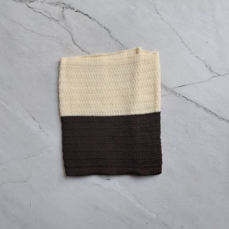 Pekanbaru Ciput rajut 2 warna zig-zag/inner rajut dalaman  kerudung/ciput bandana rajut
