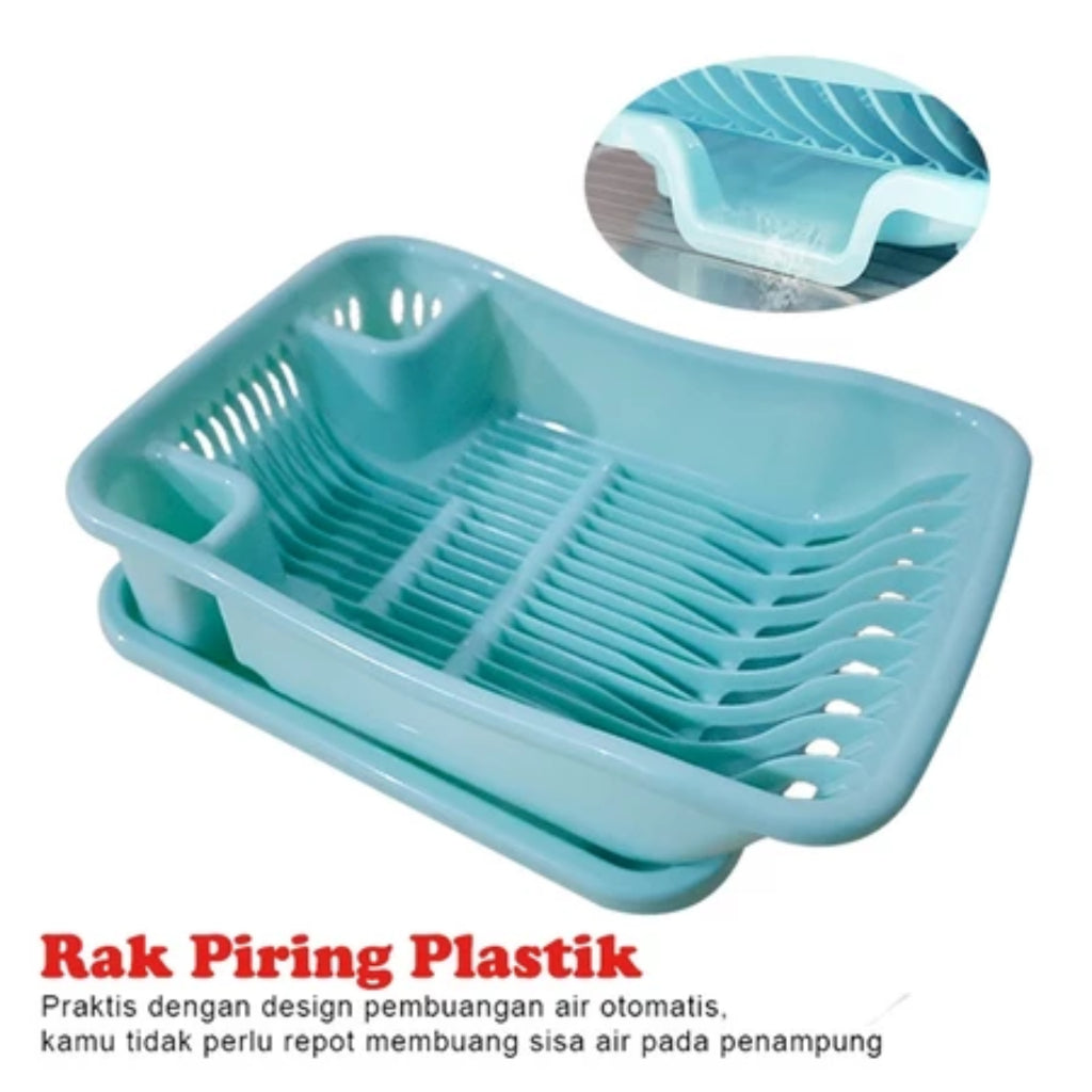 Pekanbaru Rak Piring Plastik Dengan Pembuangan Air Otomatis Rak Cuci Piring Wastafel Rak Piring Dan Sendok