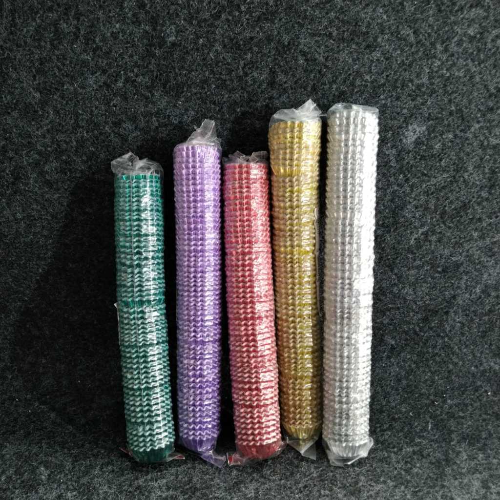 Pekanbaru Dragon Pack Cupcake Paper Foil / Kertas Cupcake Mini Warna Warni Per Pack
