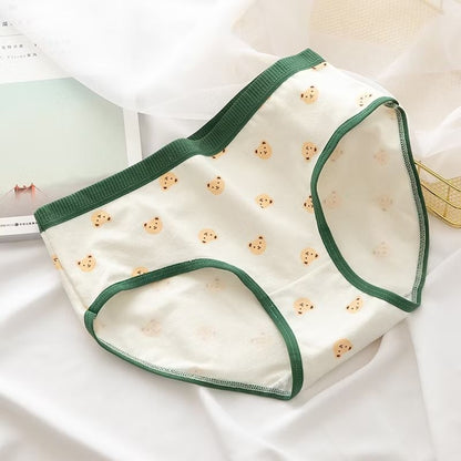 Pekanbaru Celana Dalam Wanita Motif Strawberry Fashion Jepang Crotch Mid Waist