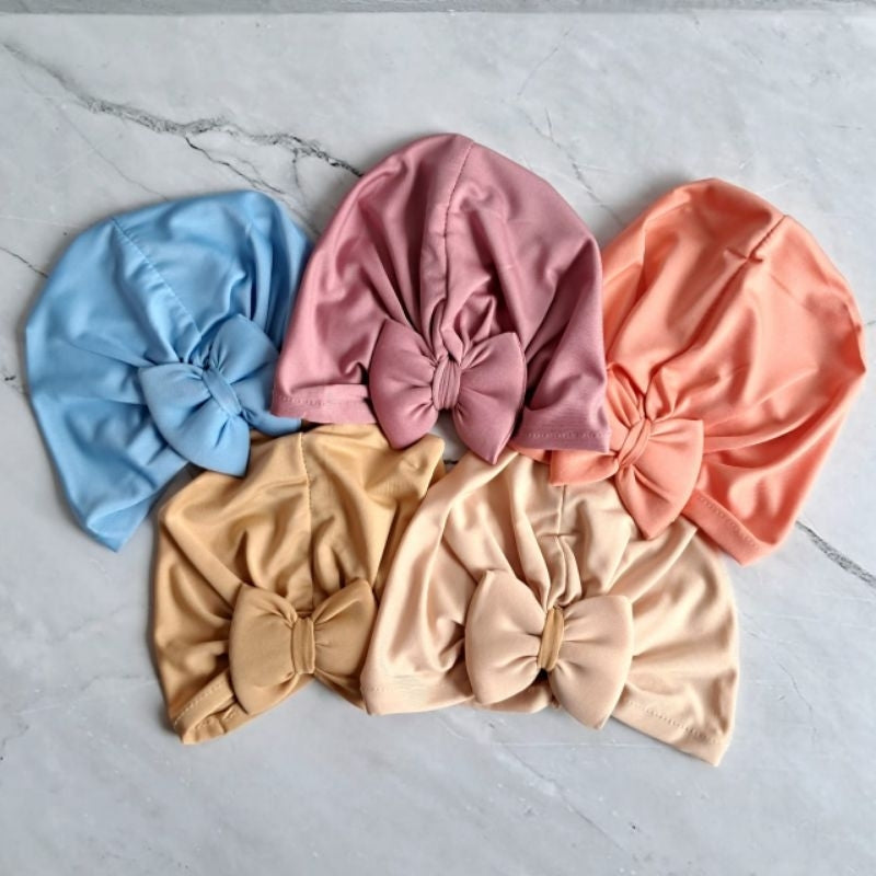 Pekanbaru Turban Anak Pita Polos/Turban Kitty Packing plastik perpcs