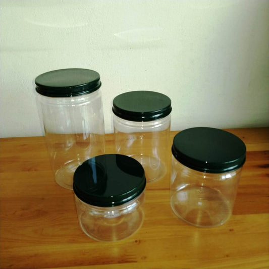 Pekanbaru Toples Plastik Tutup Ulir Aluminium Edisi Lebaran/ Idul Fitri Berbagai Ukuran (Instant Only)