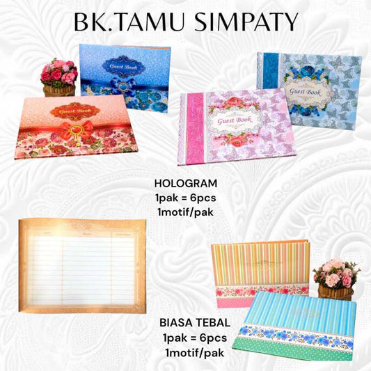 Pekanbaru Buku Tamu Hard Cover Simpaty Motif