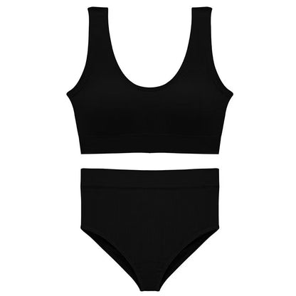Pekanbaru Bra Tank Top Wanita Sepasang 6608 Model Vneck Sport Wanita One Set