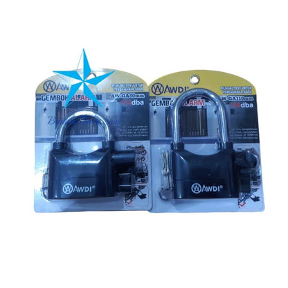 Pekanbaru Gembok Alarm / Gembok Pagar / Gembok Motor / Gembok Pintu  80Mm Dan 110Mm
