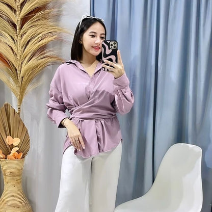 Pekanbaru Ec - Dexy Loose Oversize Shirt /Kemeja/Blouse