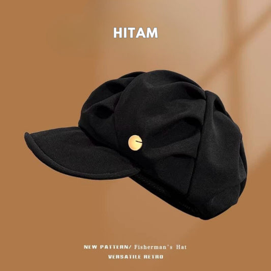 Pekanbaru Topi Baret Bentuk Awan Cloud Puff Simple Cute Aesthetic Retro Korean Style Topi Seniman
