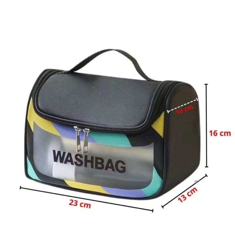 Pekanbaru Tas Kosmetik Washbag Travel Pouch Make Up Organizer Transparan