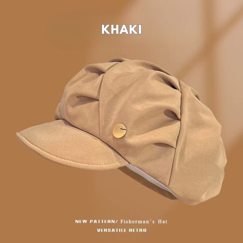 Pekanbaru Topi Baret Bentuk Awan Cloud Puff Simple Cute Aesthetic Retro Korean Style Topi Seniman