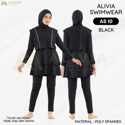 Pekanbaru Alivia Swimwear As10 - Baju Renang Muslimah Syari Dewasa Wanita Muslim